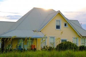 Cocoa Beach house at sunset
